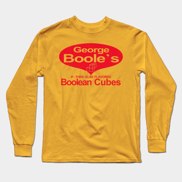 George Boole's Boolean Cubes Long Sleeve T-Shirt by Chicanery